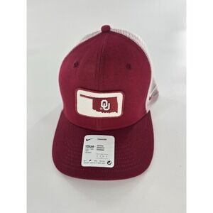 Nike Oklahoma Sooners Trucker Hat Mens Crimson Classic99 Boomer Snapback Cap New